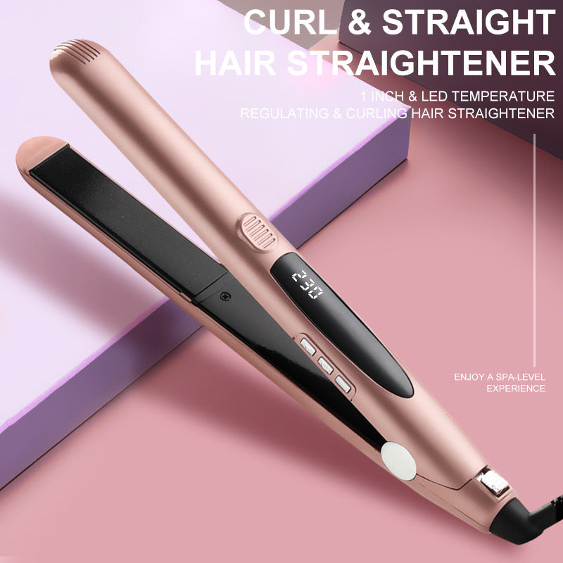 2 In 1 Cylindrical Curling Iron Straight Hair Splint Device